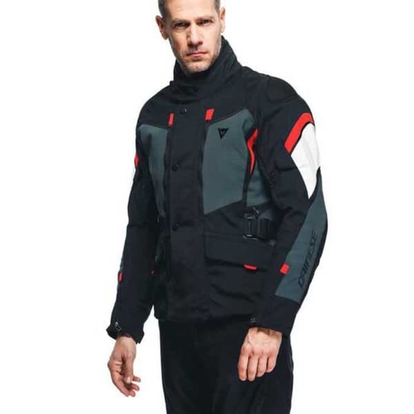 Dainese Carve Master 3 Gore-Tex Textilmotorcykeljacka (Svart-Grå-Röd, 52)