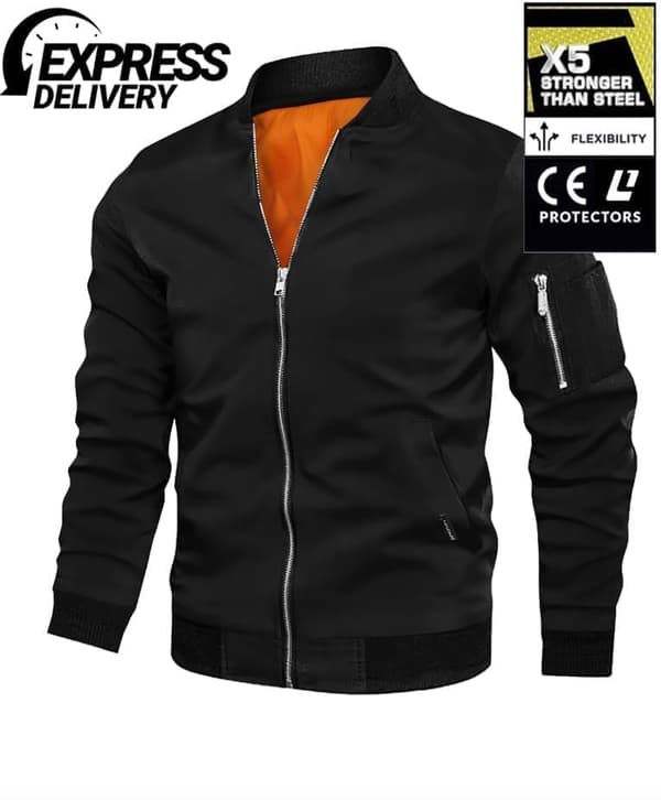 KEVLAR BOMBERJACKA CE AA MOTORCYKEL JACKA