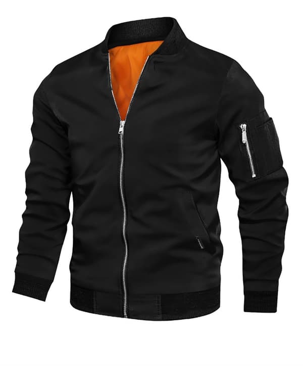 KEVLAR BOMBERJACKA CE AA 17092:2020 BLACK MOTORCYKEL JACKA
