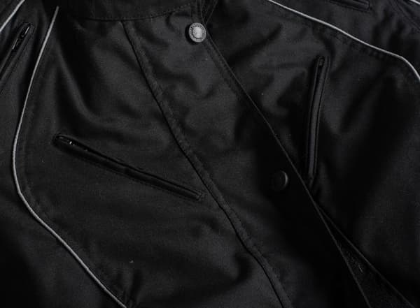 DAM SVART ALLVÄDERS JACKA TEXTIL MC JACKA MCV DS5