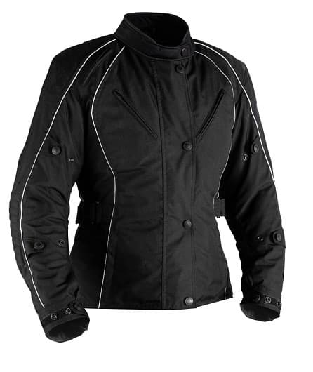 DAM SVART ALLVÄDERS JACKA TEXTIL MC JACKA MCV DS5