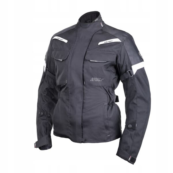 WOLF PROFESSIONELL MC-JACKA EXPLORER DAM SVART XS