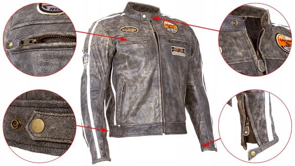 WOLF SKINNJACKA RETRO CRACKER 3XL