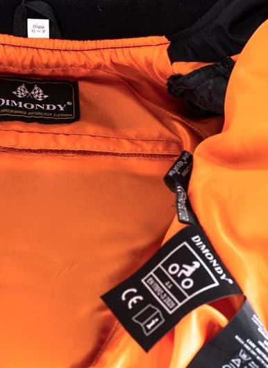 JUNIOR / BARN KEVLAR BOMBERJACKA CE AA 17092:2020 BLACK MC JACKA - MCV DS5