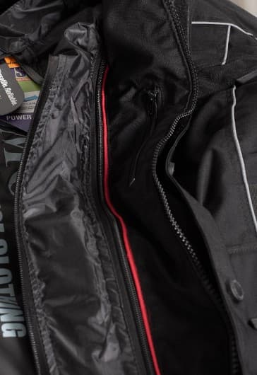 MC Allvädersjacka SVART Textil Mc jacka - MCV DS5