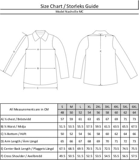 SKINNJAKKE NASVILLE CE AA 17092:2020 SVART MC - MCV DS5