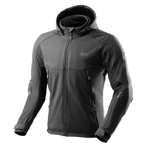 Rebelhorn Softshell Mc-Jacka Slash Svart XXL