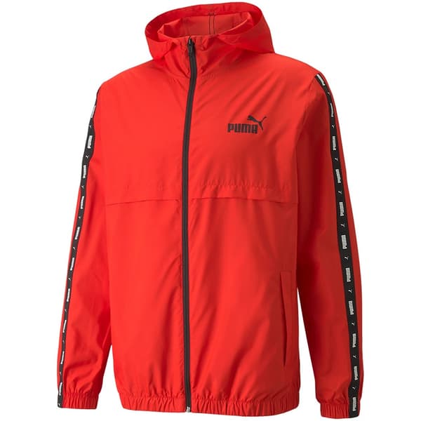Puma ESS+TAPE Windbreaker Herrjacka Röd 847477 11