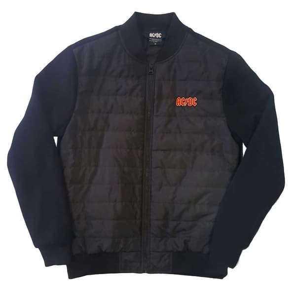 AC/DC Unisex Quilted Jacket: Logo (XX-Large)