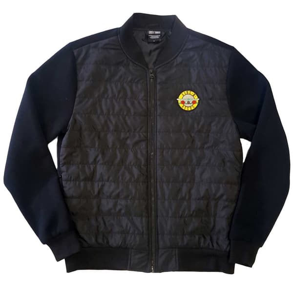 Guns N' Roses Unisex Quilted Jacket: Classic Logo (Small)