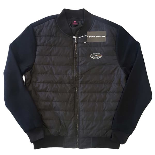 Pink Floyd Unisex Quilted Jacket: Dark Side of the Moon Oval (X-Large)