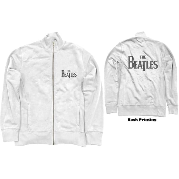 The Beatles Unisex Track Top: Drop T Logo (Back Print) (Medium)