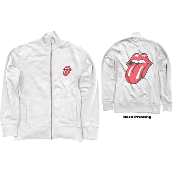 The Rolling Stones Unisex Track Top: Classic Tongue (Back Print) (XX-Large)