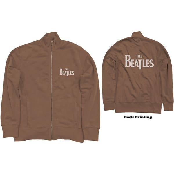 The Beatles Unisex Track Top: Drop T Logo (Back Print) (XX-Large)