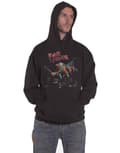 Miniatyrbild 1 av 4: Iron Maiden Hoodie The Trooper Band Logo Official Mens Black Pullover