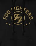 Miniatyrbild 2 av 2: Foo Fighters Hoodie Arched Stars Band Logo Official Mens Black Pullover