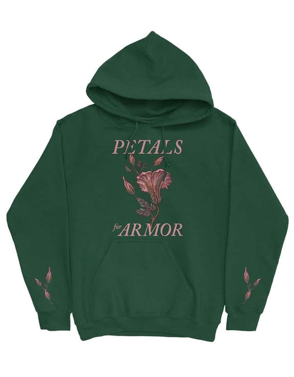 Hayley Williams Hoodie Petals Logo Official Mens Green Pullover Green XXL