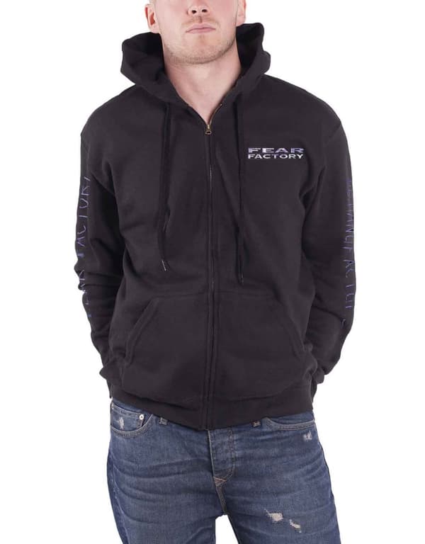 Fear Factory Demanufacture Pocket Band Logo Hoodie