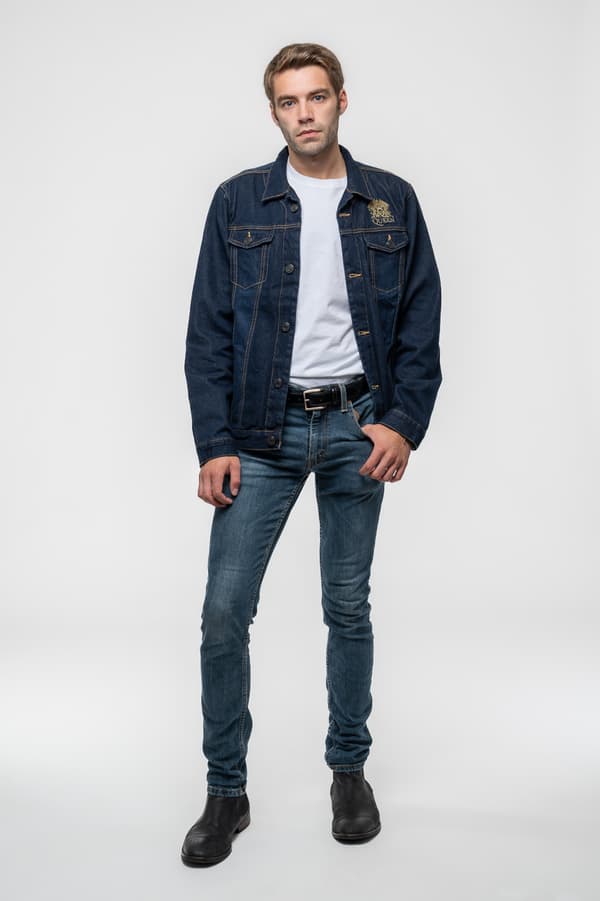 Queen Denim Jacket Classic Crest Band Logo Official Unisex