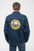 Miniatyrbild 4 av 4: Guns N' Roses Denim Jacket Classic Band Logo Official Unisex Blue