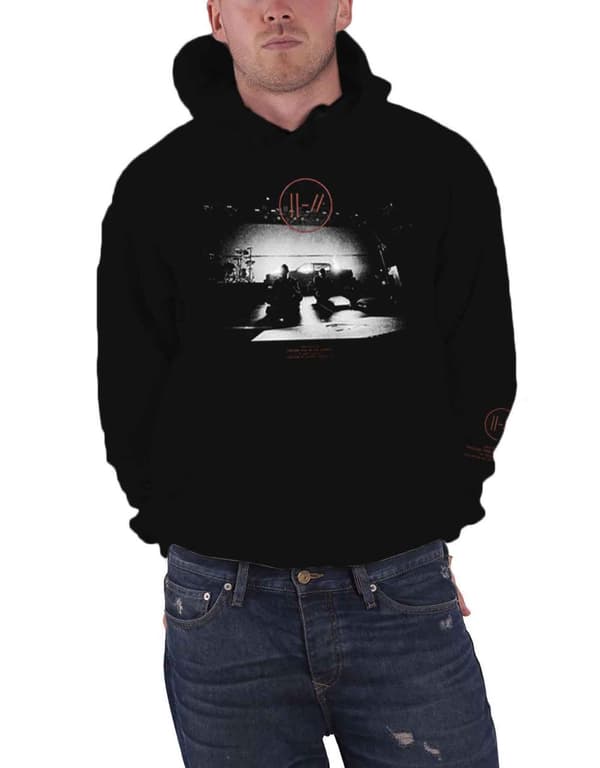 Twenty One Pilots Hoodie Dark Stage Band Logo Official Mens Black Pullover
