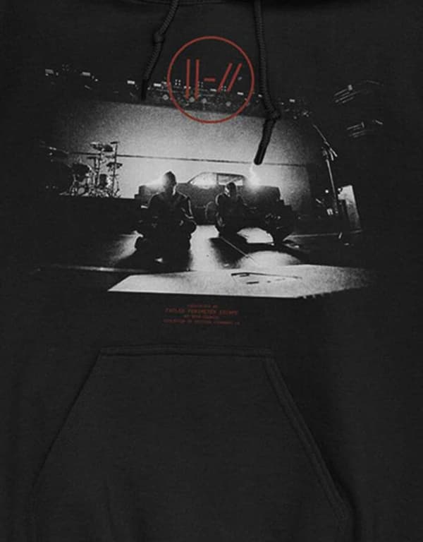 Twenty One Pilots Hoodie Dark Stage Band Logo Official Mens Black Pullover