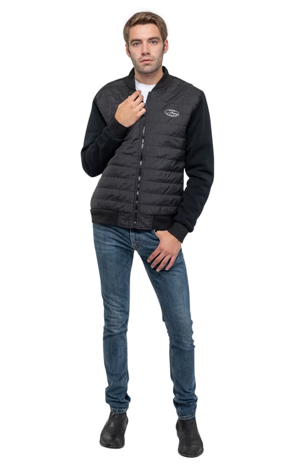 Pink Floyd Quilted Jacket Dark Side of the Moon Oval Logo Official Black Unisex