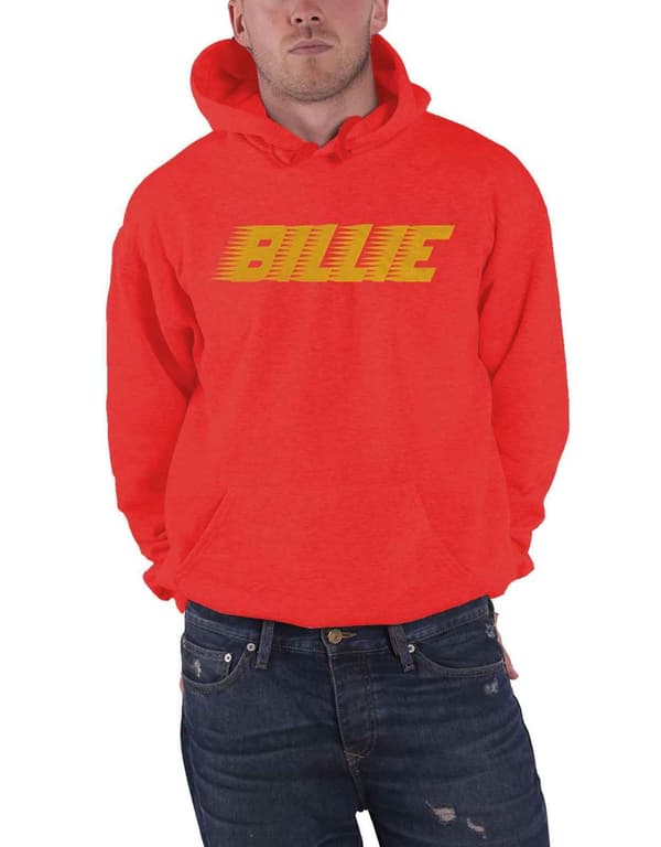 Billie Eilish Hoodie Racer Logo Official Unisex Red Pullover