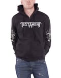 Miniatyrbild 1 av 4: Testament Hoodie Pitchfork Horns Band Logo Official Mens Black Pullover