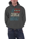 Miniatyrbild 1 av 4: My Chemical Romance Hoodie Raceway logo Official Mens Charcoal Grey Pullover