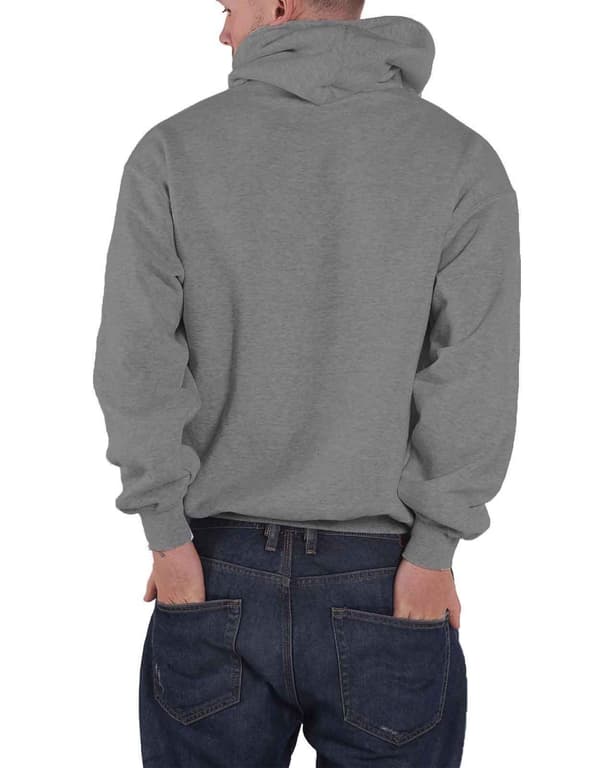 Foo Fighters Hoodie FF Band Logo Official Mens Grey Pullover
