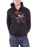 Miniatyrbild 1 av 4: Iron Maiden Hoodie Trooper scuffed logo Official Black Zipped