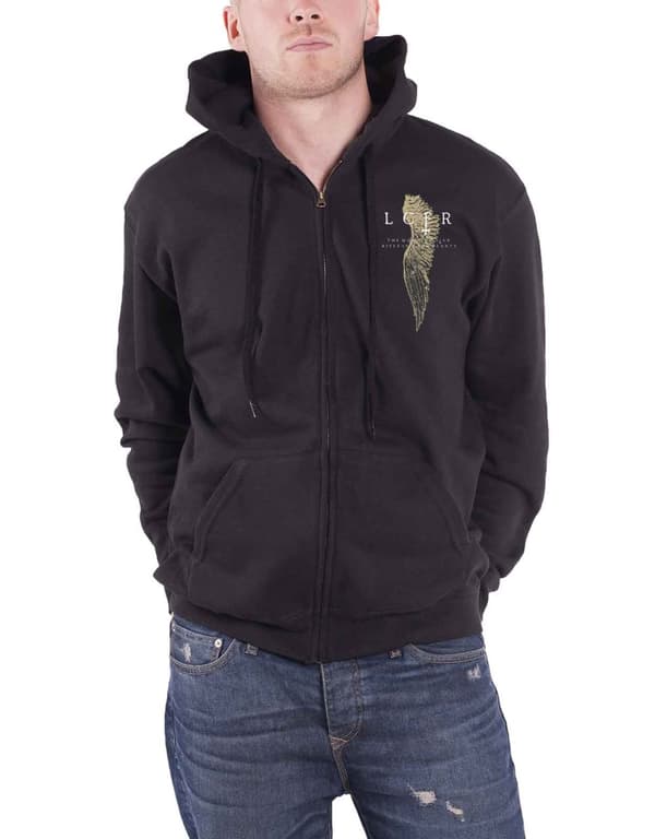 Behemoth Hoodie LCFR Morning Star Rises Band Logo Official Mens Black Zipped