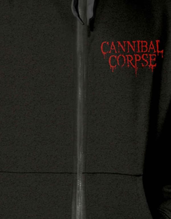 Cannibal Corpse Hoodie Tomb Of The Mutilated 2019 Official Mens Black Zipped