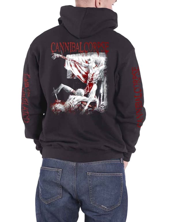 Cannibal Corpse Hoodie Tomb Of The Mutilated 2019 Official Mens Black Zipped
