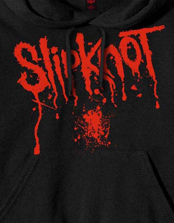 Slipknot Splatter Band Logo Pullover Hoodie