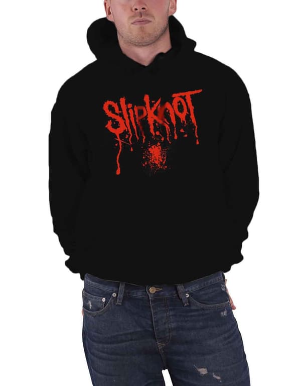 Slipknot Splatter Band Logo Pullover Hoodie