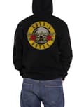 Miniatyrbild 2 av 4: Guns N Roses Hoodie Classic Band Logo Official Mens Black Zipped Black