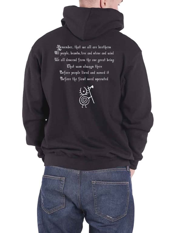 Heilung Hoodie Remember Band Logo Official Mens Black Zipped