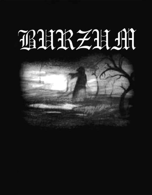 Burzum Hoodie Aske 2013 Band Logo Official Mens Black Pullover