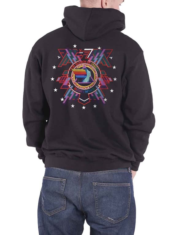 Hawkwind Hoodie In Search Of Space Band logo Official Mens Black Zipped