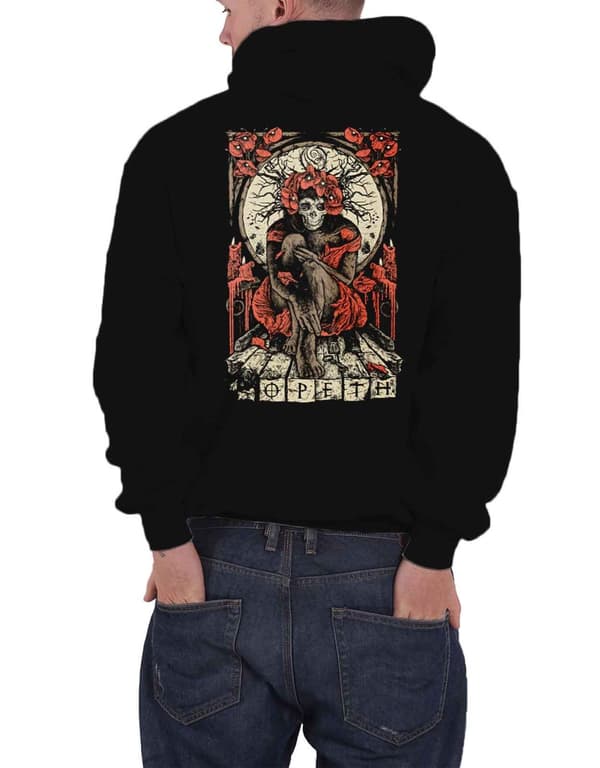 Opeth Hoodie Haxprocess Band Logo Official Mens Black Pullover