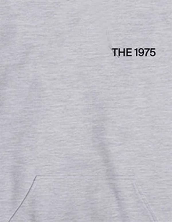 The 1975 Hoodie A Brief Inquiry MFC Band Logo Official Mens Grey Pullover