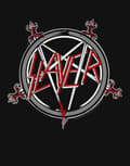 Miniatyrbild 3 av 4: Slayer Pentagram Logo Official Mens Black Pullover Hoodie