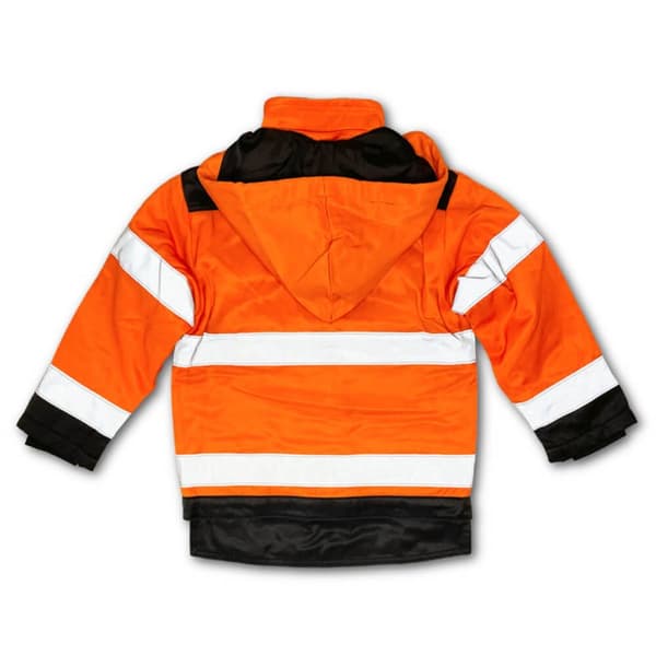 Työtakki Vuorattu Huomio Oranssi/Musta