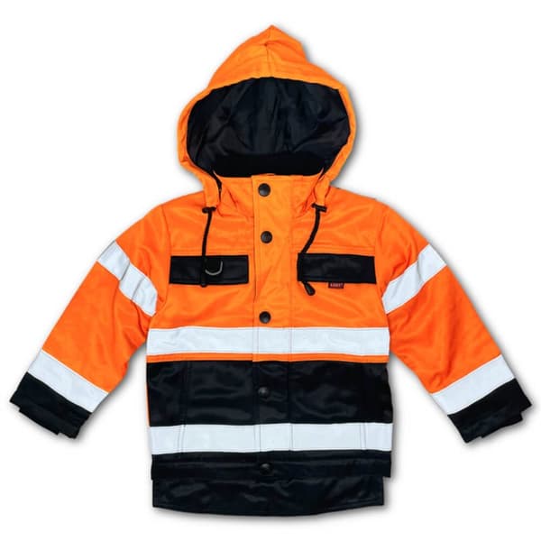 Työtakki Vuorattu Huomio Oranssi/Musta 150