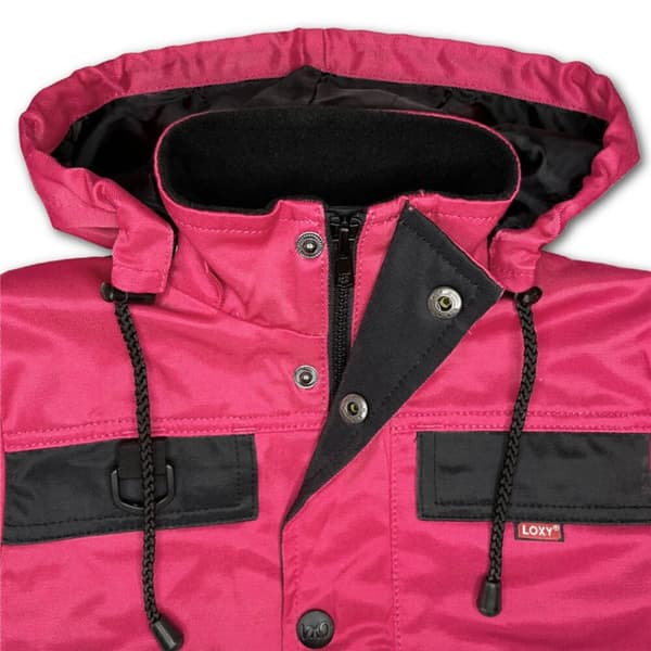 Arbetsjacka Fodrad Rosa/Svart