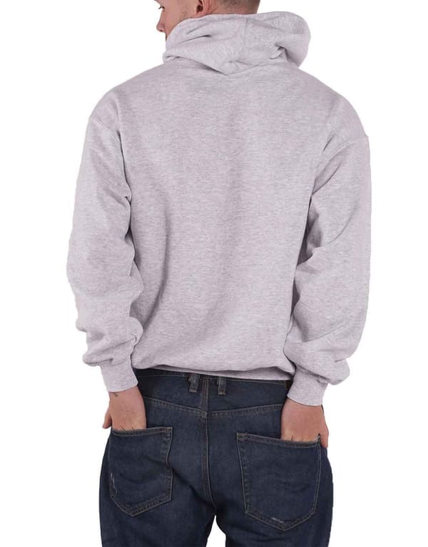 AC/DC Hoodie Blow Up Your Video Band Logo Official Mens Grey Pullover