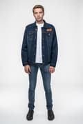Miniatyrbild 2 av 4: AC/DC Denim Jacket For Those About To Rock Band Logo Official Blue