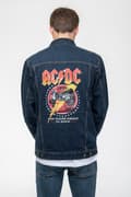 Miniatyrbild 4 av 4: AC/DC Denim Jacket For Those About To Rock Band Logo Official Blue